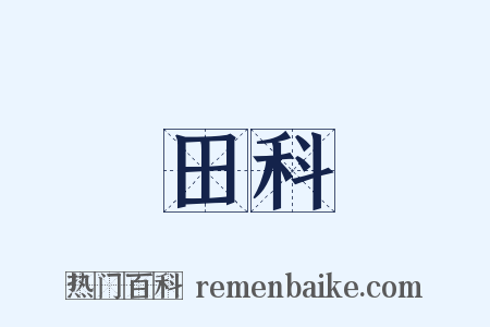 田科是什么意思的图片